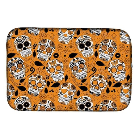 Carolines Treasures BB5118DDM Day Of The Dead Orange Dish Drying Mat